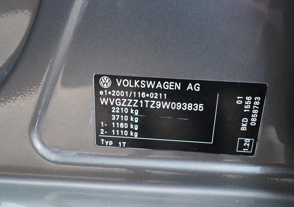 Volkswagen Touran cena 22900 przebieg: 250000, rok produkcji 2009 z Łochów małe 379